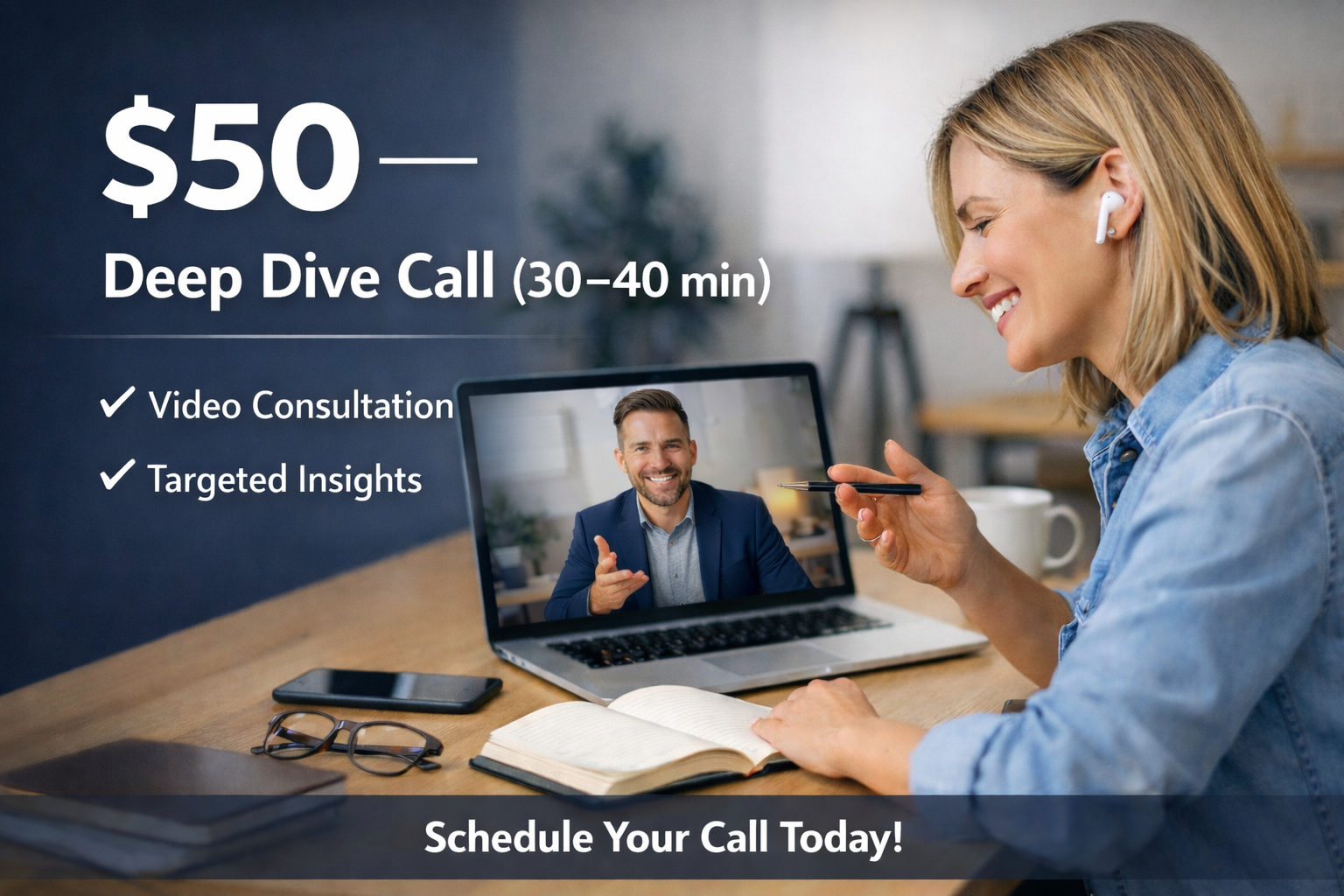$50 — Deep Dive Call (30–40 min)